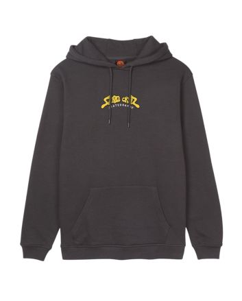 Sudadera Santa Cruz Winkowski 8Baller Trip Hood negra con capucha y gráfico grande en la espalda para hombre