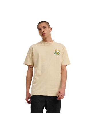 Hombre con Camiseta de manga corta Santa Cruz Winkowski 8Baller Trip beige con ilustración grande en la espalda