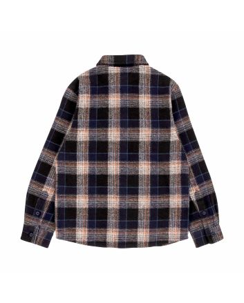 Santa Cruz camisa de franela Youth Chopper Navy Check para niño/a