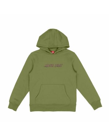 Sudadera con capucha Santa Cruz Youth Screaming Grizzly Verde Iguana para niño/a 6-14 años