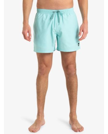 Hombre con Boardshort Quiksilver Everyday Solid Volley 15'' Aqua Sky