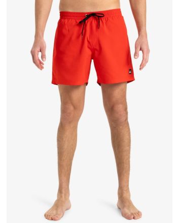 Hombre con Bañador Quiksilver Everyday Solid Volley 15'' rojo