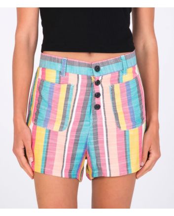 Short Hurley Button Front Multicolor