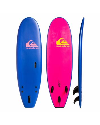 Tabla de Surf Softboard Quiksilver Soft Ultimate 6'0" x 21 1/2” x 3” x 54L Azul marino y rosa 