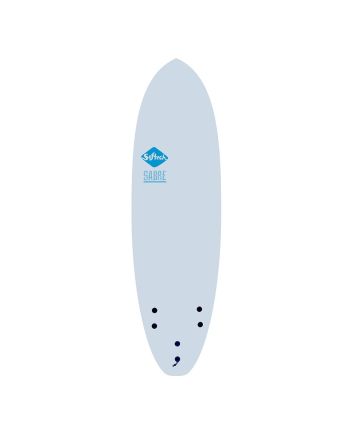 Tabla de Surf Softboard Sabre 6'6" x 21 1/4" x 3" Ice Blue 45 Litros FCS II 