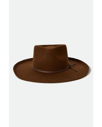 Sombrero Brixton Marlow Rancher Hat color café con ala ancha para mujer
