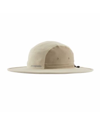 Sombrero Patagonia Quandary Brimmer Hat color Pelican con ala ancha y ajuste unisex para senderismo