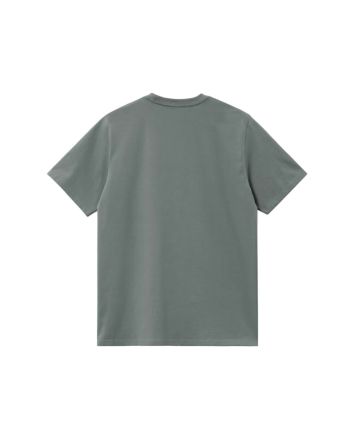 Camiseta Carhartt WIP Chase de manga corta en color Velvet Green-Gold para hombre
