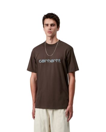 Hombre con camiseta de manga corta Carhartt WIP Script Vitola-Citadel