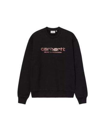 Sudadera Carhartt WIP Solar Chrome negra para hombre