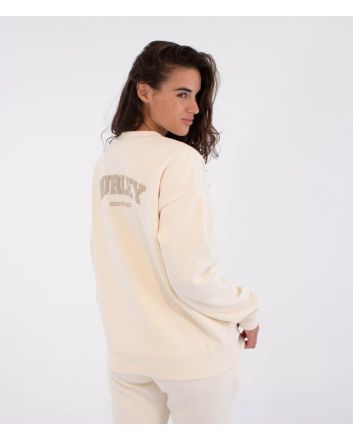 Mujer con sudadera Hurley Stadium Beige