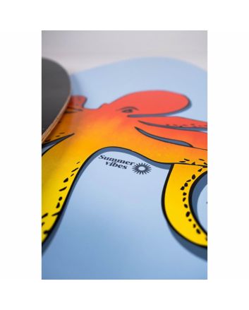 Skimboard azul Summer Vibes 37 pulgadas con diseño de pulpo
