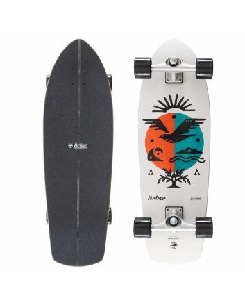 Surfskate Completo Arbor Surf Rocket 30.5in x 9.5in con eje CX Blanco