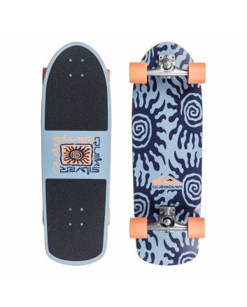 Surfskate Completo Quiksilver Floral 31" x 9.7" azul 
