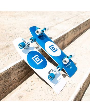 Surfskate Completo Smoothstar THD Connor O'Leary Pro Small 31" gris y azul marino 
