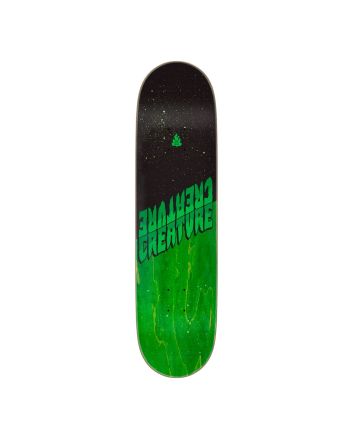 Tabla de skate Creature Fiend Twin Tip 8.20in verde con gráfico Robot de Johnny Mojo