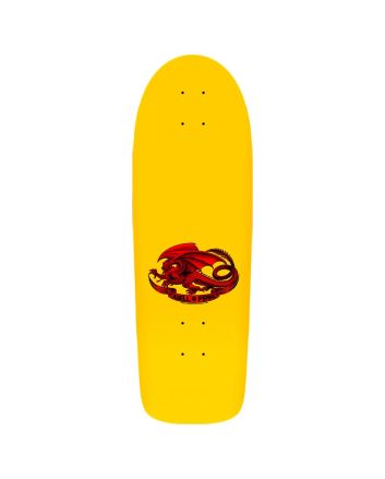Tabla de Skate Powell Peralta x Bruce Lee Skull & Nunchucks 10'' x 30'' Amarilla - Edición Limitada 