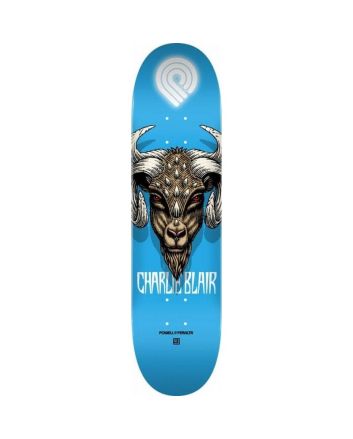 Tabla de Skateboard Powell Peralta Charlie Blair Goat 8.0" en color azul 
