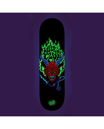 Tabla de skate Santa Cruz x Stranger Things Hellfire Club 8.25in edición limitada
