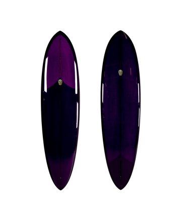 Tabla de Surf Mid-Length Chris Christenson  C-Bucket 6'6" 40,7L Morada 