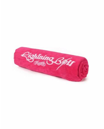Toalla de playa Lightning Bolt Embroidery Towel rosa 