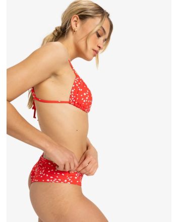 Mujer con Top de Bikini Bralette Roxy PT Beach Classics Rojo Floral 