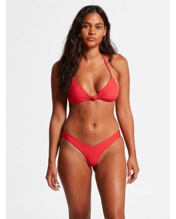 Mujer con sujetador de bikini triangular Simply Seamless rojo 