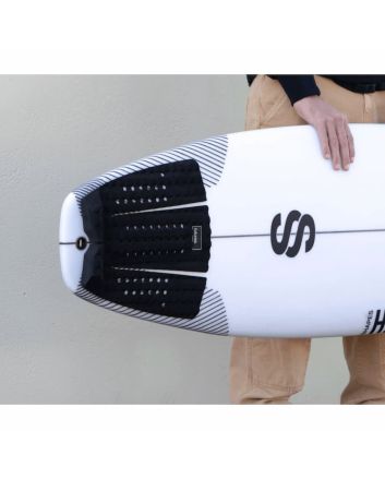Grip para tabla de surf Futures Jordy Signature Traction color negro - Tail Pad 3 piezas 