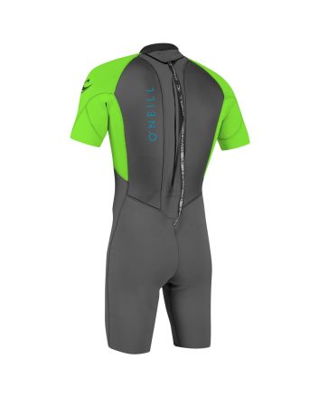 Traje neopreno corto O'Neill Youth Reactor 2/2mm niño/a gris y verde 