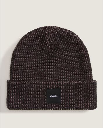 Gorro de punto Vans Waffle con borde vuelto Rosa y Negro Unisex
