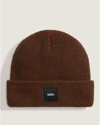 Gorro de punto Vans Waffle con borde vuelto color naranja Unisex