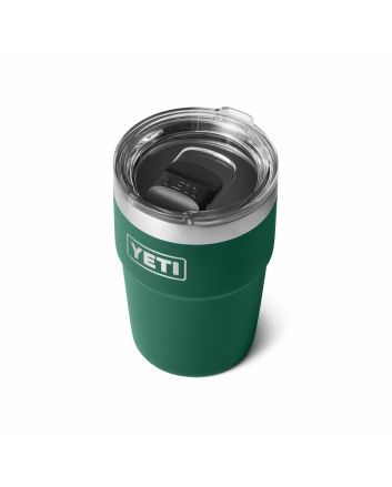 Vaso termo Yeti Rambler Stackable Cup 16oz color verde Black Forest Green con Tapa MagSlider