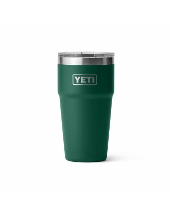 Vaso termo YETI Rambler Stackable Cup 20oz Black Forest Green con tapa MagSlider
