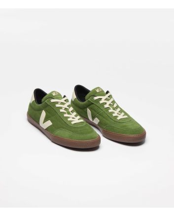 Zapatillas de ante Veja Panenka Suede Verde Militar, Beige y Marrón Unisex