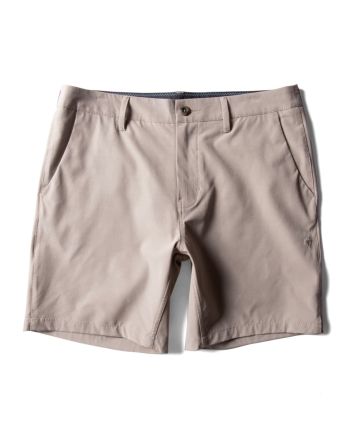 Pantalón corto híbrido Vissla Cutlap Eco 17.5' Hybrid Walkshort Khaki para hombre