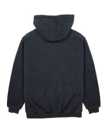 Chaqueta sherpa con capucha Vissla Eco-Zy Polar Zip Hoodie Negra para hombre 