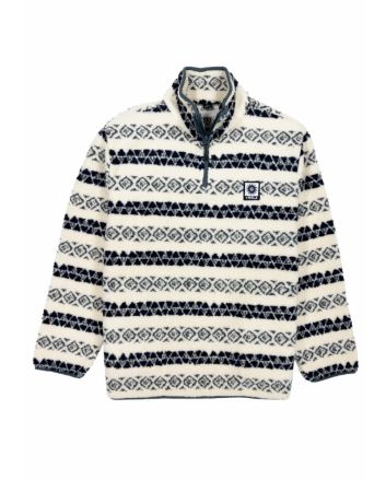 Forro polar con media cremallera Vissla Hiking Ice Sherpa II Natural para hombre