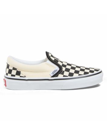 Zapatillas sin cordones Vans Classic Slip-On Checkerboard Negro-Blanco para niño/a 4-8 años