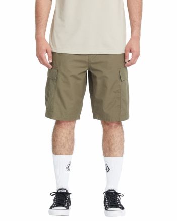 Hombre con Pantalón Corto Volcom Strange Tripper Cargo 22'' Wintermoss