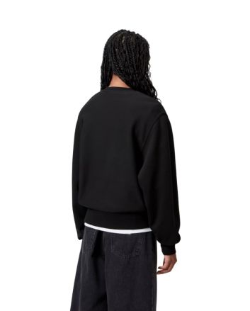 Mujer con Sudadera Carhartt WIP American Script Negra