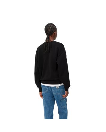 Mujer con Sudadera Carhartt WIP W' Casey Sweatshirt Negro-Plateado