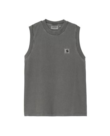 Camiseta sin mangas Carhartt WIP W' Nelson A-Shirt Graphite Garment Dyed para mujer