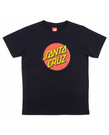 Camiseta de manga corta Santa Cruz Youth Classic Dot Negra para niño