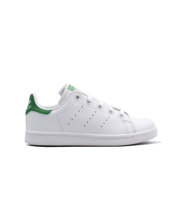 Zapatillas Adidas Stan Smith C blancas y verdes para niño