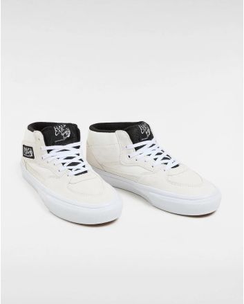 Zapatillas de Skate Vans Half Cab Blancas y Negras para hombre