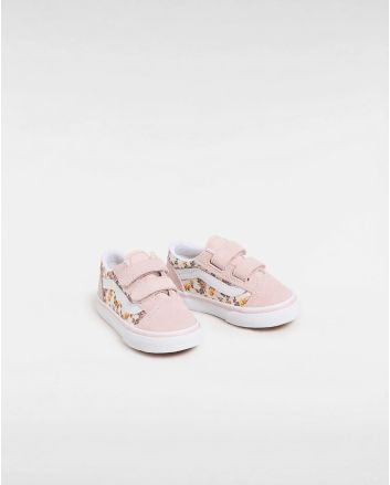 Zapatillas con cierre adherente Vans Old Skool V Rosa Floral para niña 1-4 años