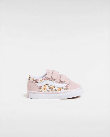 Zapatillas con cierre adherente Vans Old Skool V Rosa Floral para niña 1-4 años