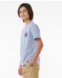 Niño con camiseta de manga corta Rip Curl Wetsuit Icon Kids Azul lateral