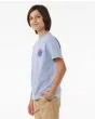 Niño con camiseta de manga corta Rip Curl Wetsuit Icon Kids Azul lateral