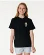 Niña con camiseta de manga corta Rip Curl Search Icon Negra 8-16 años